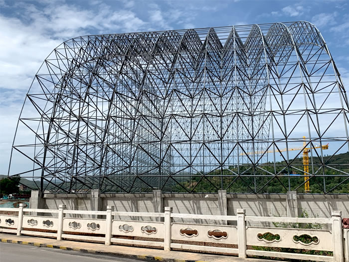 锦州山寨矿储煤棚网架